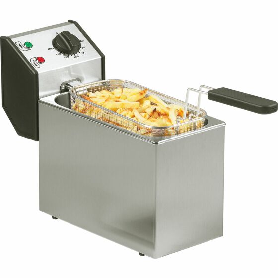 ROLLER GRILL deep fryer, 5 liters, dimensions 190 x 425 x 320 mm (WxDxH)
