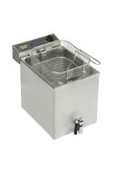 ROLLER GRILL deep fryer with drain tap, 12 liters, dimensions 350 x 470 x 350 mm (WxDxH)