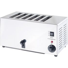 Toaster, für sechs Toasts, Abmessung 430 x 225 x 215 mm