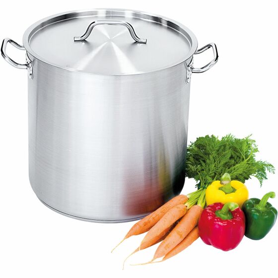 Soup pot high shape, with lid, Ø 200 mm, height 200 mm, 6.3 liters