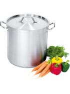 Soup pot high shape, with lid, Ø 450 mm, height 450 mm, 71.6 liters