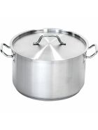 Medium-high soup pot with lid, Ø 160 mm, height 95 mm, 1.9 liters