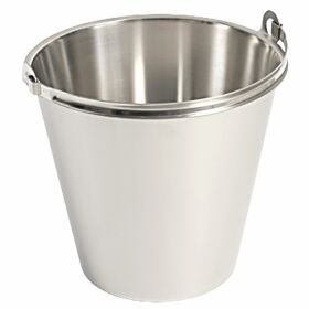 Stainless steel bucket PREMIUM, without floor tires, with...