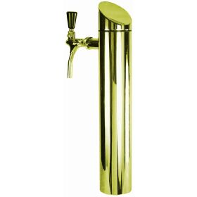 Dispensing column model "Tower" 1-line TIN gold-colored 80 mm Ø