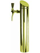 Dispensing column model "Tower" 1-line TIN gold-colored 80 mm Ø
