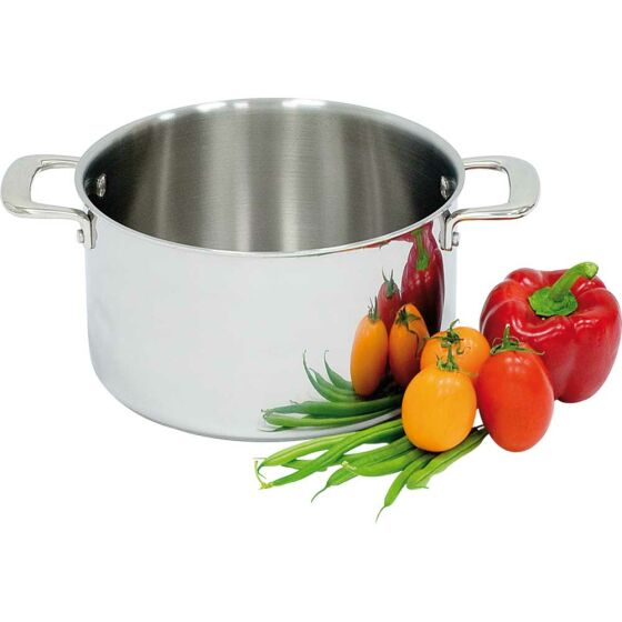 Saucepan without lid, Ø 280 mm, height 160 mm, 9.8 liters