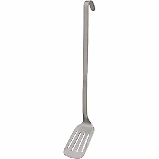 Slotted monoblock spatula, handle length 40 cm