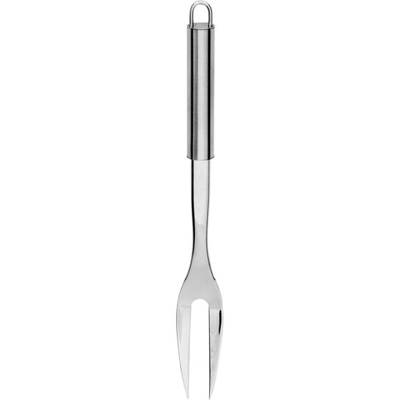 Meat fork, round handle, length 34.5 cm
