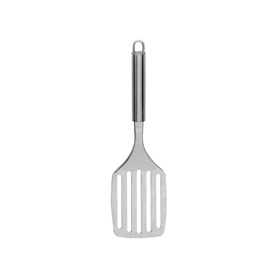 Bratenwender geschlitzt, runder Griff, Länge 32 cm