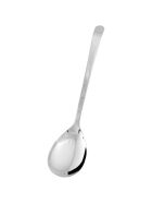 Serving spoon, highly polished, made from one piece, handle length 31.5 cm
