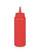 Squeeze bottle, red, 0.35 liters