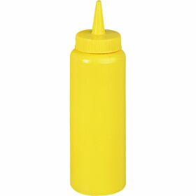 Squeeze bottle, yellow, 0.35 liters