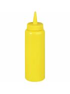 Squeeze bottle, yellow, 0.7 liters