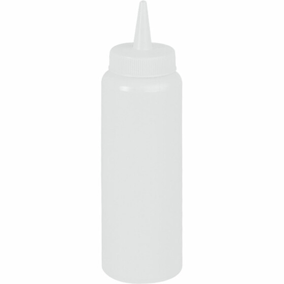 Squeeze bottle, white, 0.7 liters