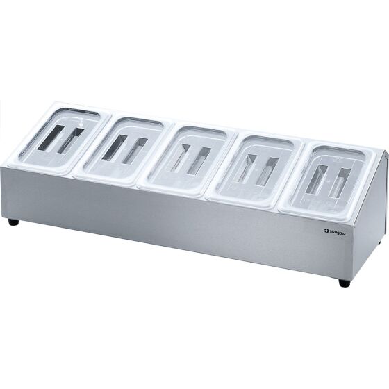 Stand for gastronorm containers - 5 x GN 1/4 (150 mm)