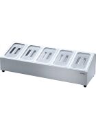 Stand for gastronorm containers - 5 x GN 1/4 (150 mm)