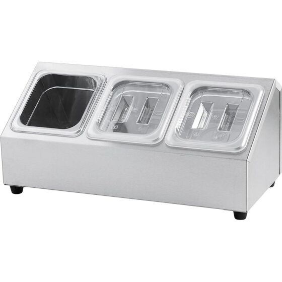 Stand for gastronorm containers - 3 x GN 1/6 (150 mm)