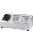 Stand for gastronorm containers - 3 x GN 1/6 (150 mm)