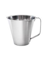 Measuring jug made of stainless steel, 1 liter
