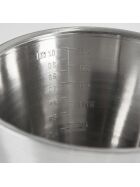 Measuring jug made of stainless steel, 1 liter