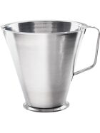 Measuring jug made of stainless steel, 2 liters