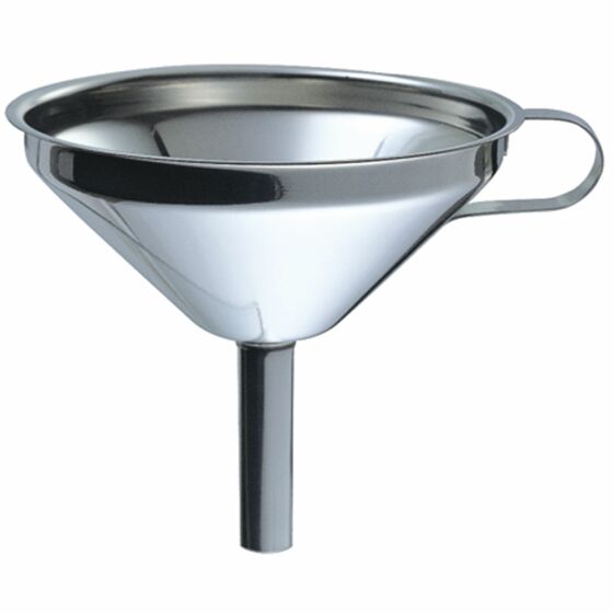 Stainless steel funnel, Ø 15 cm
