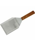 Roast spatula with wooden handle, blade length 14 cm
