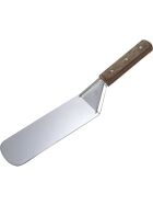 Roast spatula with wooden handle, blade length 19.5 cm