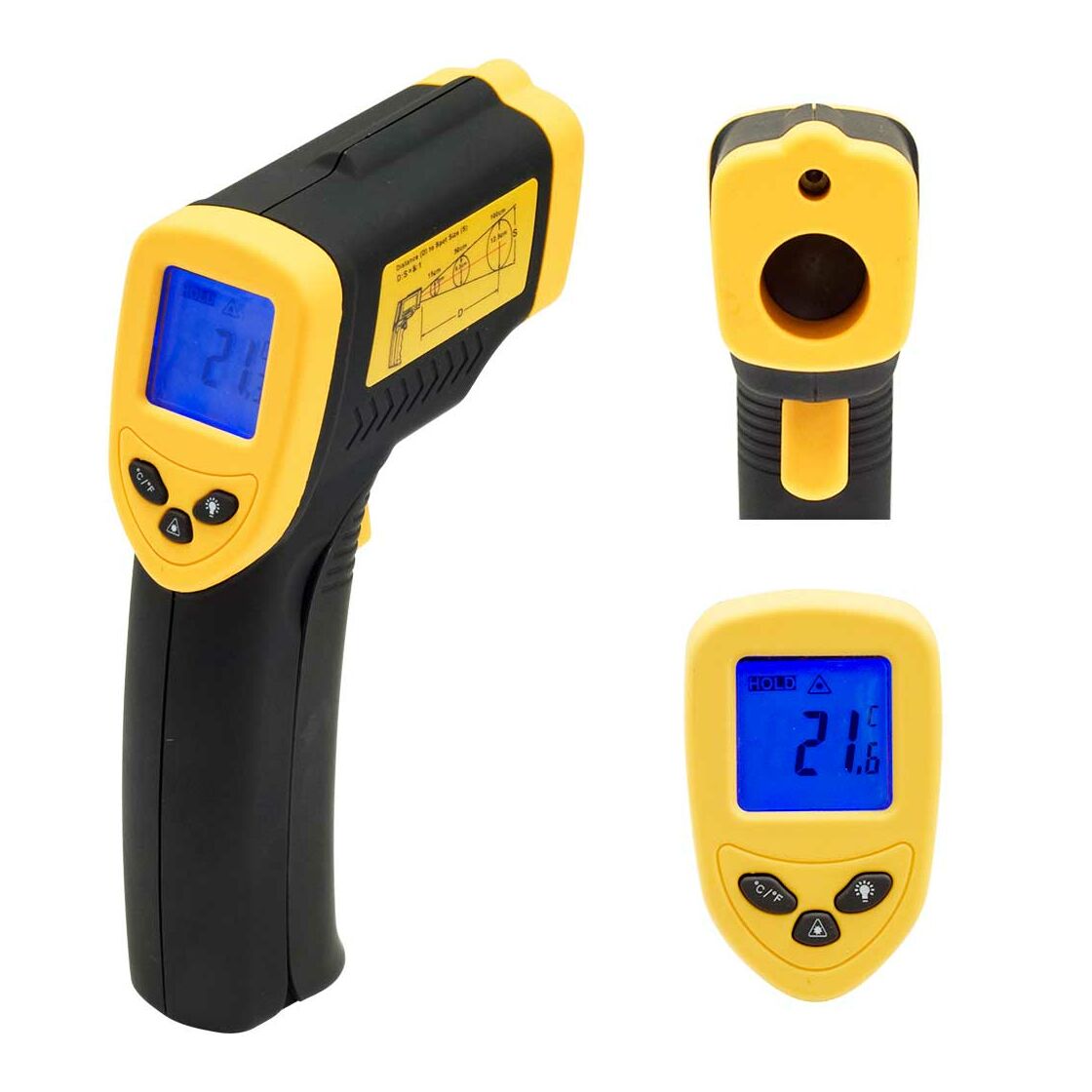 Infrarot-Thermometer mit Laserpointer -50 °C bis 380 °C, 92,32 €