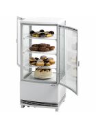 Refrigerated showcase with two doors, 86 liters, dimensions 429 x 425 x 980 mm (WxDxH)