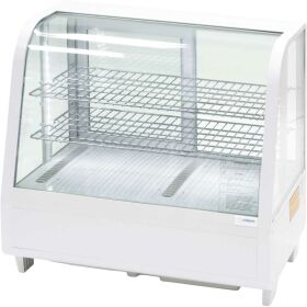 Cold counter with LED lighting, 100 liters, white, dimensions 682 x 450 x 675 mm (WxDxH)