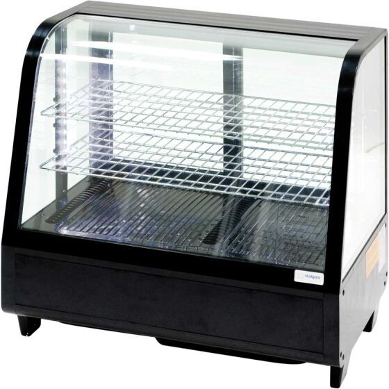 Cold counter with LED lighting, 100 liters, black, dimensions 682 x 450 x 675 mm (WxDxH)