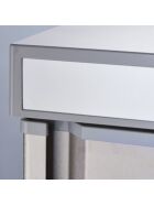 Tiefkühlschrank INOX VT66UE, Abmessung 600 x 600 x 850 mm (BxTxH)