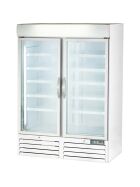 Display refrigerator with two glass doors, 930 liters, dimensions 1370 x 700 x 1990 mm (WxDxH)