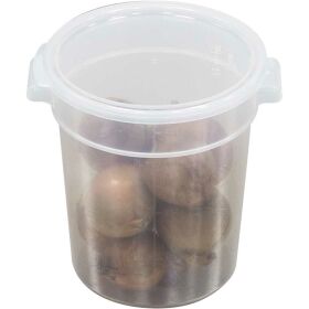 Storage container round, transparent, 4 liters