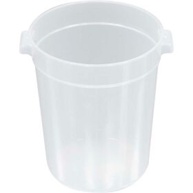 Storage container round, transparent, 7.5 liters