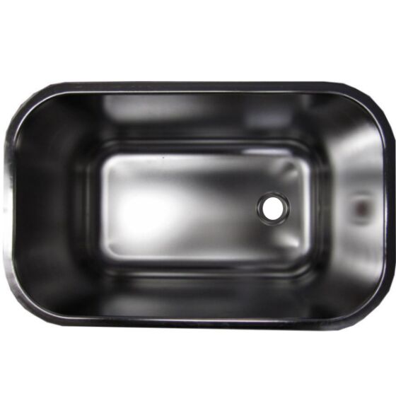 Wash basin from CNS different sizes 50 x 30 x 30 cm without accessories