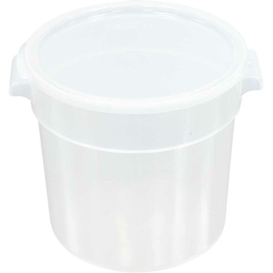 Storage container, round, transparent, 15 liters
