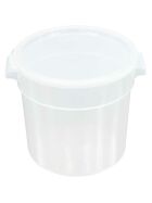 Storage container, round, transparent, 15 liters