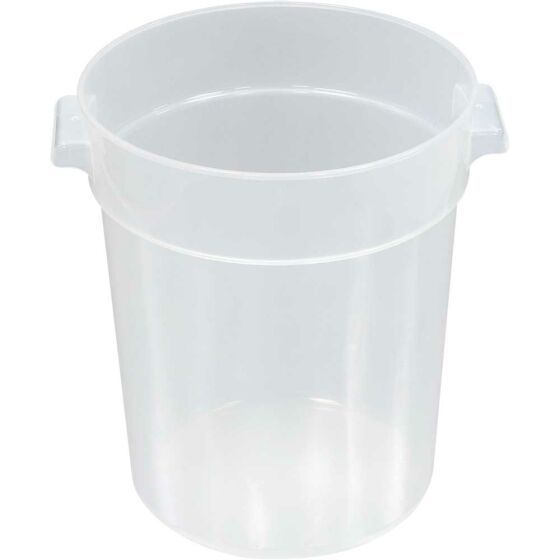 Storage container, round, transparent, 20 liters