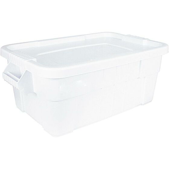 Storage container with lid, color white, 710 x 440 x 270 mm (WxDxH), suitable for GN 1/1 (200 mm)