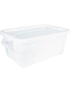 Storage container with lid, color white, 710 x 440 x 270 mm (WxDxH), suitable for GN 1/1 (200 mm)