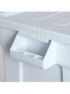 Vorratsbehälter mit Deckel, Farbe weiß, 710 x 440 x 270 mm (BxTxH), passend für GN 1/1 (200 mm)