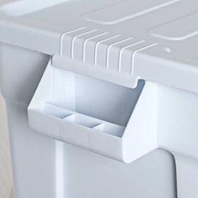 Storage container with lid, color white, 710 x 440 x 380...