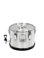 Thermal container made of stainless steel, 15 liters, with drain cock