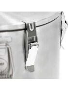 Thermal container made of stainless steel, 15 liters, with drain cock