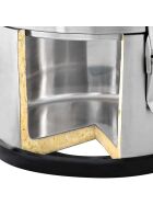 Thermal container made of stainless steel, 15 liters, with drain cock