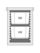 Thermobox Frontlader für 6x GN 1/1 (65 mm)
