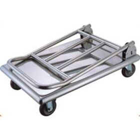 Thermobox transport trolley made of stainless steel, load...