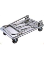Thermobox transport trolley made of stainless steel, load capacity 150 kg, 740 x 480 x 870 mm (WxDxH)